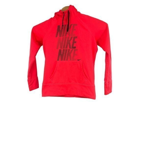 Pink Nike Therma Fit Hooded Pull Over Dri Fit‎ Womens Size Medium - Picture 1 of 4